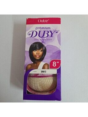 women's 8-inch box of Outre Premium Duby 100% human hair